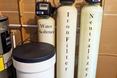 Customer adds Neutralizer to Protect Iron Filter-Plumbing