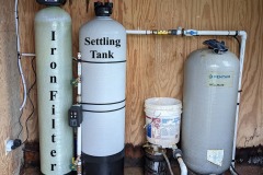Customer in Canton Adds Settling Tank Next To Iron Filter