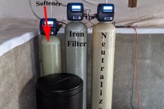 Neutralizer, Iron Filter and Water Softener Installed