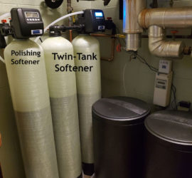 Triple Water Softener System Installed in Brewery