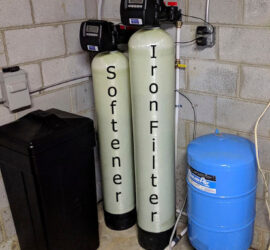 New home and new iron filter and softener. and happy family in Arden!